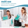 image:imageCool Coolers by Fit amp Fresh XL Soft Ice Packs for Coolers amp Lunch Bags 2pk  LongLasting Large Reusable Freezer Packs BPAFree Flexible Lunch Box Ice Packs for Work School Breastmilk amp BeachTeal