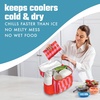 image:imageCool Coolers by Fit amp Fresh XL Soft Ice Packs for Coolers amp Lunch Bags 2pk  LongLasting Large Reusable Freezer Packs BPAFree Flexible Lunch Box Ice Packs for Work School Breastmilk amp BeachPink Stripe