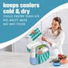 image:imageCool Coolers by Fit amp Fresh XL Soft Ice Packs for Coolers amp Lunch Bags 2pk  LongLasting Large Reusable Freezer Packs BPAFree Flexible Lunch Box Ice Packs for Work School Breastmilk amp BeachGreen Blue Stripe