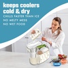 image:imageCool Coolers by Fit amp Fresh XL Soft Ice Packs for Coolers amp Lunch Bags 2pk  LongLasting Large Reusable Freezer Packs BPAFree Flexible Lunch Box Ice Packs for Work School Breastmilk amp BeachIvory Stripe