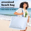 image:imageFit amp Fresh All The Things XL Beach Bag for Women Oversized Travel Tote  Zip Closure 3 Interior Pockets 1 Large Zip Pocket Dual Carry Handles Canvas Weekender  Pool College Laundry GroceriesBlue Gingham