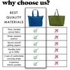 image:imageFit amp Fresh All The Things XL Beach Bag for Women Oversized Travel Tote  Zip Closure 3 Interior Pockets 1 Large Zip Pocket Dual Carry Handles Canvas Weekender  Pool College Laundry GroceriesCobalt