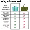image:imageFit amp Fresh All The Things XL Beach Bag for Women Oversized Travel Tote  Zip Closure 3 Interior Pockets 1 Large Zip Pocket Dual Carry Handles Canvas Weekender  Pool College Laundry GroceriesBlue  Green Stripe