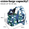 image:imageFit amp Fresh All The Things XL Beach Bag for Women Oversized Travel Tote  Zip Closure 3 Interior Pockets 1 Large Zip Pocket Dual Carry Handles Canvas Weekender  Pool College Laundry GroceriesNavy Hydrangeas