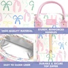 image:imageFit amp Fresh Bloomington Lunch Bag for Women  Insulated Large Lunch Box for Work with Containers LeakResistant StainResistant Zipper Closure Rowing Stripe BluePink Dainty Bows