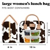 image:imageFit amp Fresh Bloomington Lunch Bag for Women  Insulated Large Lunch Box for Work with Containers LeakResistant StainResistant Zipper Closure Rowing Stripe BlueCowhide