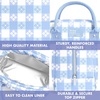 image:imageFit amp Fresh Bloomington Lunch Bag for Women  Insulated Large Lunch Box for Work with Containers LeakResistant StainResistant Zipper Closure Rowing Stripe BlueCornflower Blue Picnic