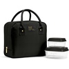 image:imageFit amp Fresh Bloomington Lunch Bag for Women  Insulated Large Lunch Box for Work with Containers LeakResistant StainResistant Zipper Closure Rowing Stripe BlueBlack