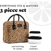 image:imageFit amp Fresh Bloomington Lunch Bag for Women  Insulated Large Lunch Box for Work with Containers LeakResistant StainResistant Zipper Closure Rowing Stripe BlueCheetah