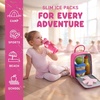 image:imageFit amp Fresh Cool Coolers Reusable Kids Lunch Box Ice Packs 4pk  Shaped Character Ice Packs for Kids Slim Design for Lunch Bags amp Coolers Quick Freeze BPAFree Pink BowsBows 4 Pack