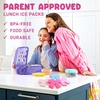 image:imageFit amp Fresh Cool Coolers Reusable Kids Lunch Box Ice Packs 4pk  Shaped Character Ice Packs for Kids Slim Design for Lunch Bags amp Coolers Quick Freeze BPAFree Pink BowsBows 4 Pack