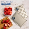 image:imageFit amp Fresh Cool Coolers Soft Ice Packs for Lunch Bags amp Coolers 2pk  LongLasting Reusable Ice Packs Flexible BPAFree Freezer Packs for Lunch Boxes Work School Breastmilk amp TravelTaupe Checkerboard 2 Pack
