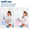 image:imageFit amp Fresh Cool Coolers Soft Ice Packs for Lunch Bags amp Coolers 2pk  LongLasting Reusable Ice Packs Flexible BPAFree Freezer Packs for Lunch Boxes Work School Breastmilk amp TravelCornflower Blue 2 Pack