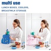 image:imageFit amp Fresh Cool Coolers Soft Ice Packs for Lunch Bags amp Coolers 2pk  LongLasting Reusable Ice Packs Flexible BPAFree Freezer Packs for Lunch Boxes Work School Breastmilk amp TravelTeal 2 Pack