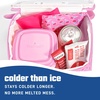 image:imageFit amp Fresh Cool Coolers Soft Ice Packs for Lunch Bags amp Coolers 2pk  LongLasting Reusable Ice Packs Flexible BPAFree Freezer Packs for Lunch Boxes Work School Breastmilk amp TravelSweet Pink Print 2 Pack