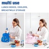 image:imageFit amp Fresh Cool Coolers Soft Ice Packs for Lunch Bags amp Coolers 2pk  LongLasting Reusable Ice Packs Flexible BPAFree Freezer Packs for Lunch Boxes Work School Breastmilk amp TravelIvory Feline Fine 2 Pack