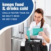 image:imageFit amp Fresh Cool Coolers Soft Ice Packs for Lunch Bags amp Coolers 2pk  LongLasting Reusable Ice Packs Flexible BPAFree Freezer Packs for Lunch Boxes Work School Breastmilk amp TravelTeal 2 Pack