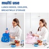 image:imageFit amp Fresh Cool Coolers Soft Ice Packs for Lunch Bags amp Coolers 2pk  LongLasting Reusable Ice Packs Flexible BPAFree Freezer Packs for Lunch Boxes Work School Breastmilk amp TravelPink Bows 2 Pack