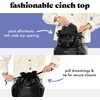 image:imageFit amp Fresh Cromwell Cinch Insulated Lunch Bag for Women wContainers  Durable Lunch Box for Women Meal Prep Lunch Tote For Nurses Teachers School Work LeakResistant Large CapacityBlack