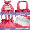 image:imageFit amp Fresh Cromwell Cinch Insulated Lunch Bag for Women wContainers  Durable Lunch Box for Women Meal Prep Lunch Tote For Nurses Teachers School Work LeakResistant Large CapacityWatermelon Pink