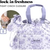 image:imageFit amp Fresh Cromwell Cinch Insulated Lunch Bag for Women wContainers  Durable Lunch Box for Women Meal Prep Lunch Tote For Nurses Teachers School Work LeakResistant Large CapacityPurple Floral Toile