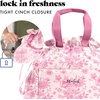 image:imageFit amp Fresh Cromwell Cinch Insulated Lunch Bag for Women wContainers  Durable Lunch Box for Women Meal Prep Lunch Tote For Nurses Teachers School Work LeakResistant Large CapacityPink Floral Toile