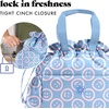 image:imageFit amp Fresh Cromwell Cinch Insulated Lunch Bag for Women wContainers  Durable Lunch Box for Women Meal Prep Lunch Tote For Nurses Teachers School Work LeakResistant Large CapacityBubble Gum