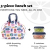 image:imageFit amp Fresh Cromwell Cinch Insulated Lunch Bag for Women wContainers  Durable Lunch Box for Women Meal Prep Lunch Tote For Nurses Teachers School Work LeakResistant Large CapacityAssorted Sardine Cans