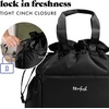 image:imageFit amp Fresh Cromwell Cinch Insulated Lunch Bag for Women wContainers  Durable Lunch Box for Women Meal Prep Lunch Tote For Nurses Teachers School Work LeakResistant Large CapacityBlack