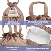 image:imageFit amp Fresh Cromwell Cinch Insulated Lunch Bag for Women wContainers  Durable Lunch Box for Women Meal Prep Lunch Tote For Nurses Teachers School Work LeakResistant Large CapacityTaupe