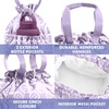 image:imageFit amp Fresh Cromwell Cinch Insulated Lunch Bag for Women wContainers  Durable Lunch Box for Women Meal Prep Lunch Tote For Nurses Teachers School Work LeakResistant Large CapacityLavender Smiles