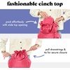 image:imageFit amp Fresh Cromwell Cinch Insulated Lunch Bag for Women wContainers  Durable Lunch Box for Women Meal Prep Lunch Tote For Nurses Teachers School Work LeakResistant Large CapacityWatermelon Pink