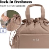 image:imageFit amp Fresh Cromwell Cinch Insulated Lunch Bag for Women wContainers  Durable Lunch Box for Women Meal Prep Lunch Tote For Nurses Teachers School Work LeakResistant Large CapacityTaupe