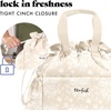 image:imageFit amp Fresh Cromwell Cinch Insulated Lunch Bag for Women wContainers  Durable Lunch Box for Women Meal Prep Lunch Tote For Nurses Teachers School Work LeakResistant Large CapacityTan Floral Toile