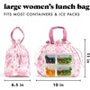image:imageFit amp Fresh Cromwell Cinch Insulated Lunch Bag for Women wContainers  Durable Lunch Box for Women Meal Prep Lunch Tote For Nurses Teachers School Work LeakResistant Large CapacityPink Floral Toile