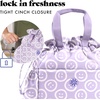 image:imageFit amp Fresh Cromwell Cinch Insulated Lunch Bag for Women wContainers  Durable Lunch Box for Women Meal Prep Lunch Tote For Nurses Teachers School Work LeakResistant Large CapacityLavender Smiles