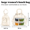 image:imageFit amp Fresh Cromwell Cinch Insulated Lunch Bag for Women wContainers  Durable Lunch Box for Women Meal Prep Lunch Tote For Nurses Teachers School Work LeakResistant Large CapacityTan