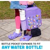 image:imageFit amp Fresh Customizable Kids Lunch Box for Girls  6 Cute Charms Included  Bottle Pocket BPAFree EasytoClean LeakResistant  Insulated Kids Lunch Bag School Compatible w Shoe CharmsPurple