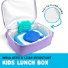 image:imageFit amp Fresh Customizable Kids Lunch Box for Girls  6 Cute Charms Included  Bottle Pocket BPAFree EasytoClean LeakResistant  Insulated Kids Lunch Bag School Compatible w Shoe CharmsHolographic Purple