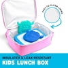 image:imageFit amp Fresh Customizable Kids Lunch Box for Girls  6 Cute Charms Included  Bottle Pocket BPAFree EasytoClean LeakResistant  Insulated Kids Lunch Bag School Compatible w Shoe CharmsHolographic Pink