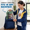 image:imageFit amp Fresh Customizable Kids Lunch Box for Girls  6 Cute Charms Included  Bottle Pocket BPAFree EasytoClean LeakResistant  Insulated Kids Lunch Bag School Compatible w Shoe CharmsGreen Football