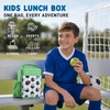 image:imageFit amp Fresh Customizable Kids Lunch Box for Girls  6 Cute Charms Included  Bottle Pocket BPAFree EasytoClean LeakResistant  Insulated Kids Lunch Bag School Compatible w Shoe CharmsPitch Break Soccer