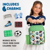 image:imageFit amp Fresh Customizable Kids Lunch Box for Girls  6 Cute Charms Included  Bottle Pocket BPAFree EasytoClean LeakResistant  Insulated Kids Lunch Bag School Compatible w Shoe CharmsPitch Break Soccer