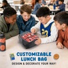 image:imageFit amp Fresh Customizable Kids Lunch Box for Girls  6 Cute Charms Included  Bottle Pocket BPAFree EasytoClean LeakResistant  Insulated Kids Lunch Bag School Compatible w Shoe CharmsMidnight Hoops