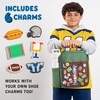 image:imageFit amp Fresh Customizable Kids Lunch Box for Girls  6 Cute Charms Included  Bottle Pocket BPAFree EasytoClean LeakResistant  Insulated Kids Lunch Bag School Compatible w Shoe CharmsGreen Football