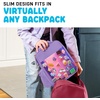 image:imageFit amp Fresh Customizable Kids Lunch Box for Girls  6 Cute Charms Included  Bottle Pocket BPAFree EasytoClean LeakResistant  Insulated Kids Lunch Bag School Compatible w Shoe CharmsHolographic Purple