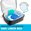 image:imageFit amp Fresh Customizable Kids Lunch Box for Girls  6 Cute Charms Included  Bottle Pocket BPAFree EasytoClean LeakResistant  Insulated Kids Lunch Bag School Compatible w Shoe CharmsBlack