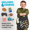 image:imageFit amp Fresh Customizable Kids Lunch Box for Girls  6 Cute Charms Included  Bottle Pocket BPAFree EasytoClean LeakResistant  Insulated Kids Lunch Bag School Compatible w Shoe CharmsBlack