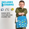 image:imageFit amp Fresh Customizable Kids Lunch Box for Girls  6 Cute Charms Included  Bottle Pocket BPAFree EasytoClean LeakResistant  Insulated Kids Lunch Bag School Compatible w Shoe CharmsOcean Blue