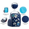 image:imageFit amp Fresh DIY Sticker Lunch Bag For Kids Insulated Lunch Box For Kids Boys amp Girls With 3 Matching Snack Containers amp 2 Sticker Sets School Lunch Box BlackNavy